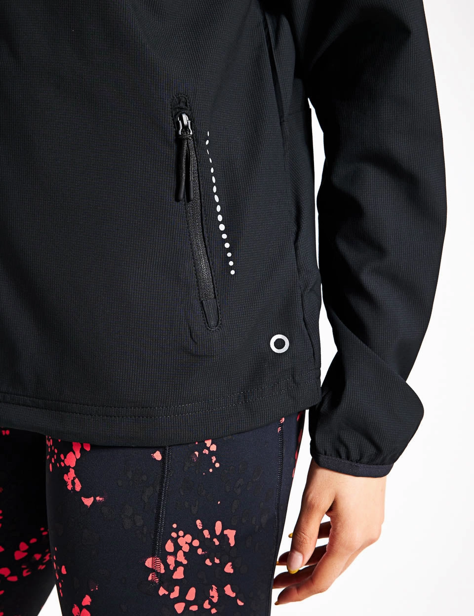 Easy Care Material Stormwear Packable Running Jacket - Black