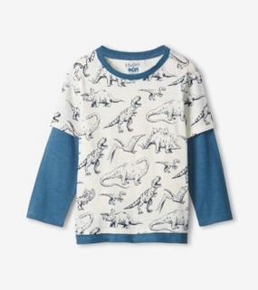 Cozy Seasonal Hatley Sketchy Dino Fooler Tee