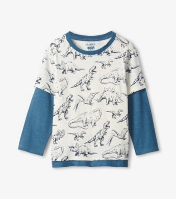 Big - and - tall Eco - friendly Hatley Sketchy Dino Fooler Tee