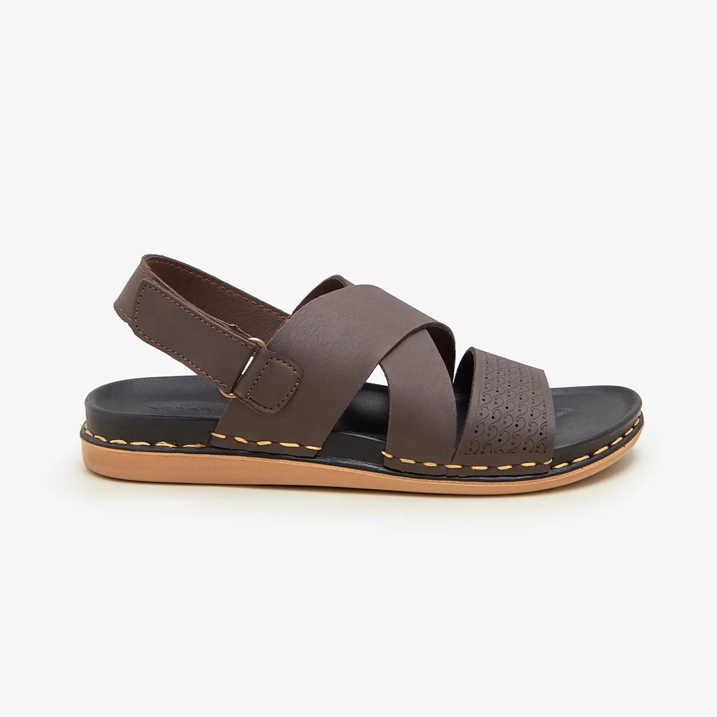 Leather Luxury Strapped Sandals for Men