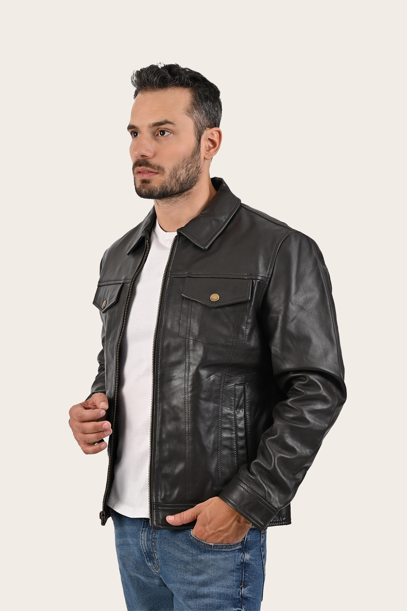 Street Edge Kentucky Trucker Jacket Neutral Shade