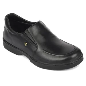 Healers Black Formal Non-Lacing Moccasins For Men 204608AN By Liberty loop - closure