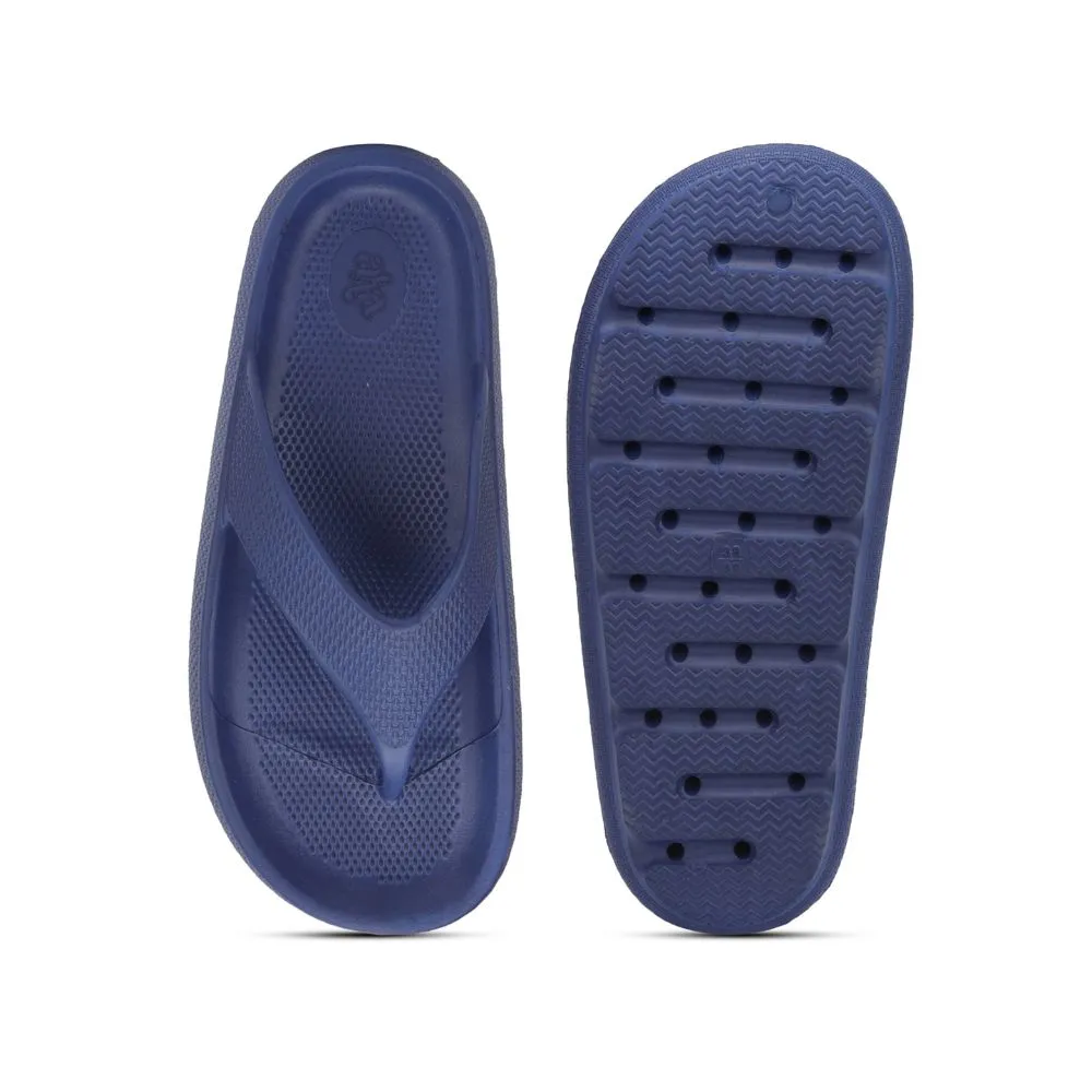 Enhanced Heel Cup A-HA Casual Blue Flip Flop For Women COMFYWALK2 By Liberty