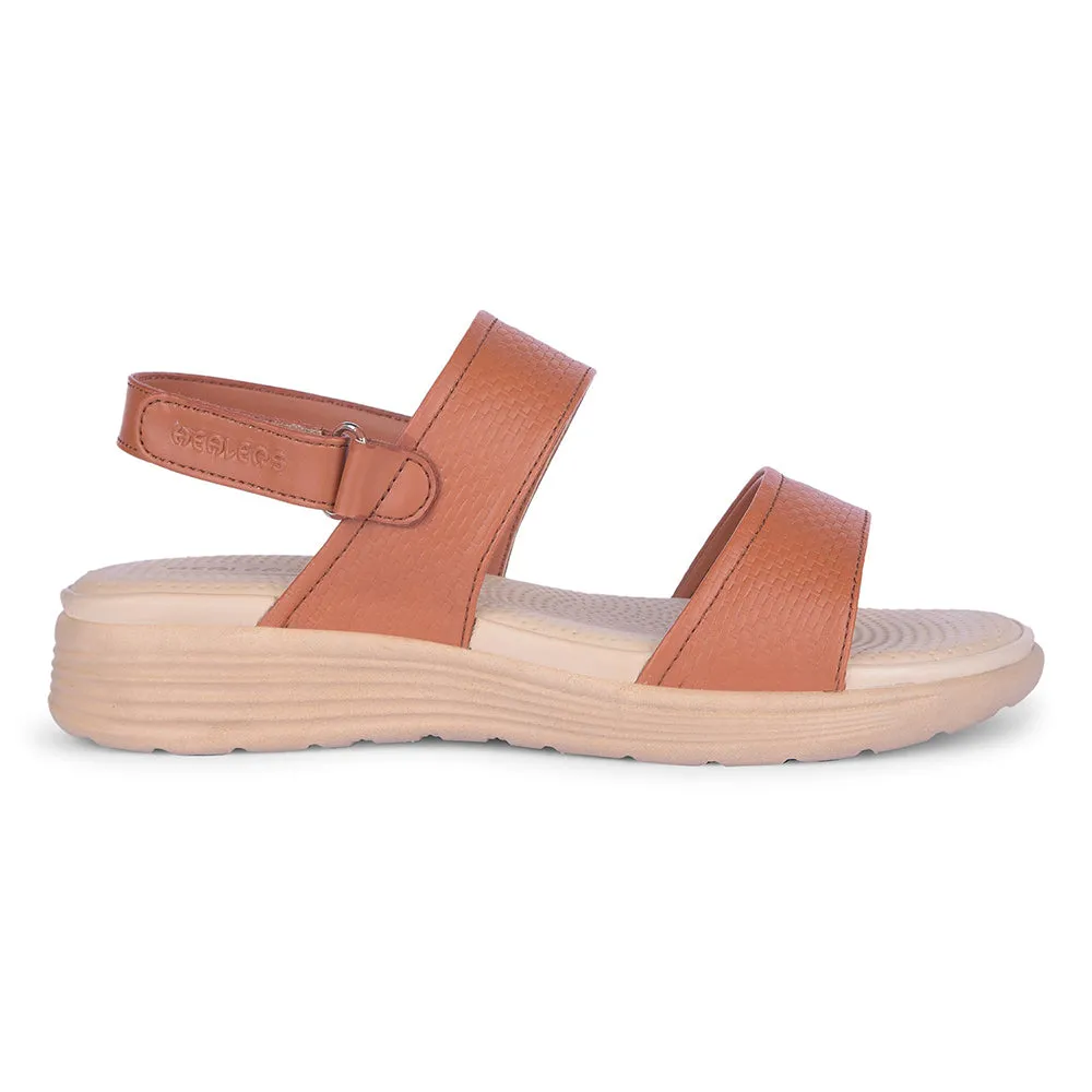 Ground Feel Technology Healers Tan Casual Sandal For Women SOFIA-2E By Liberty