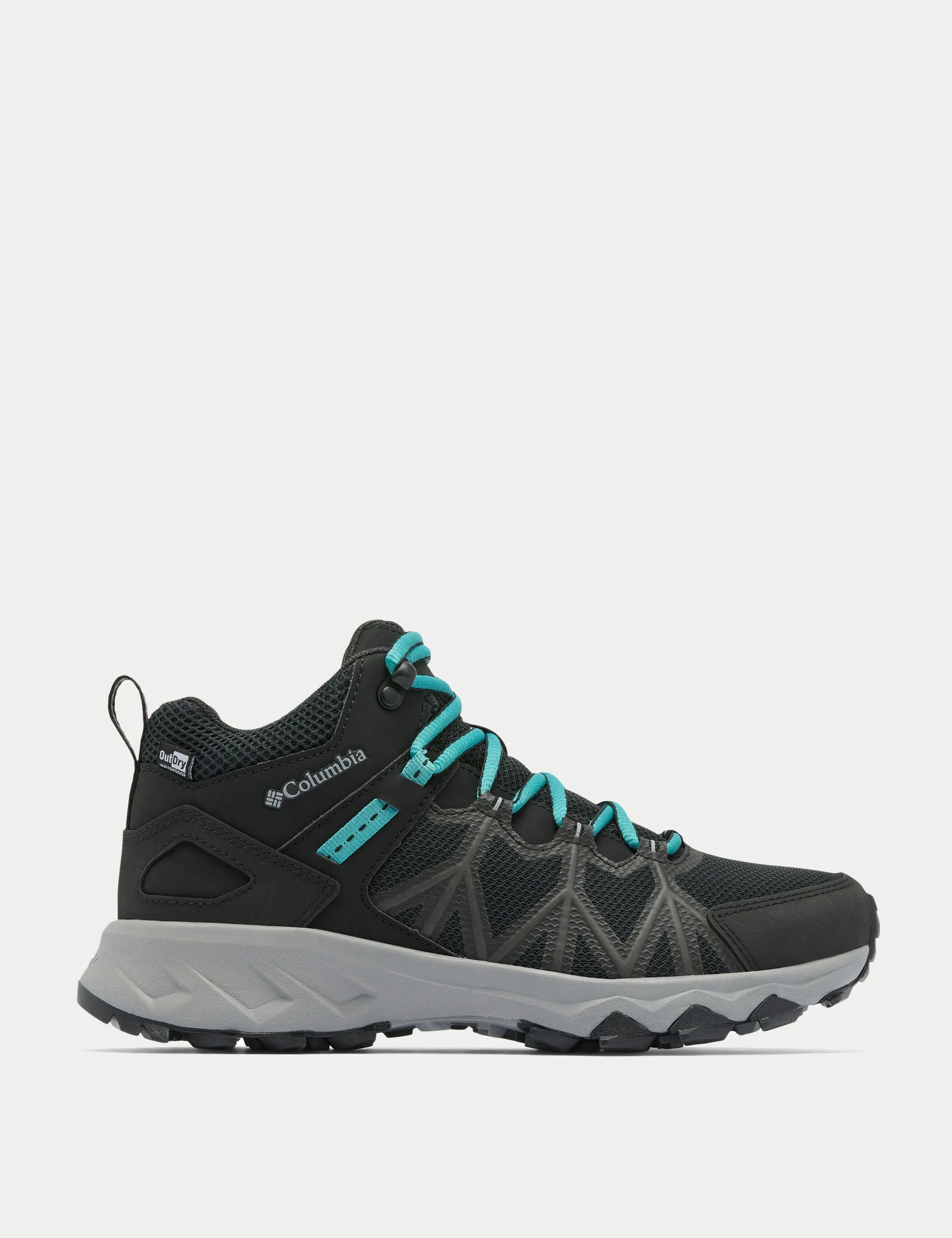 Peakfreak II Mid Outdry Hiking Shoe - Black/Teal trail - runner Renewable