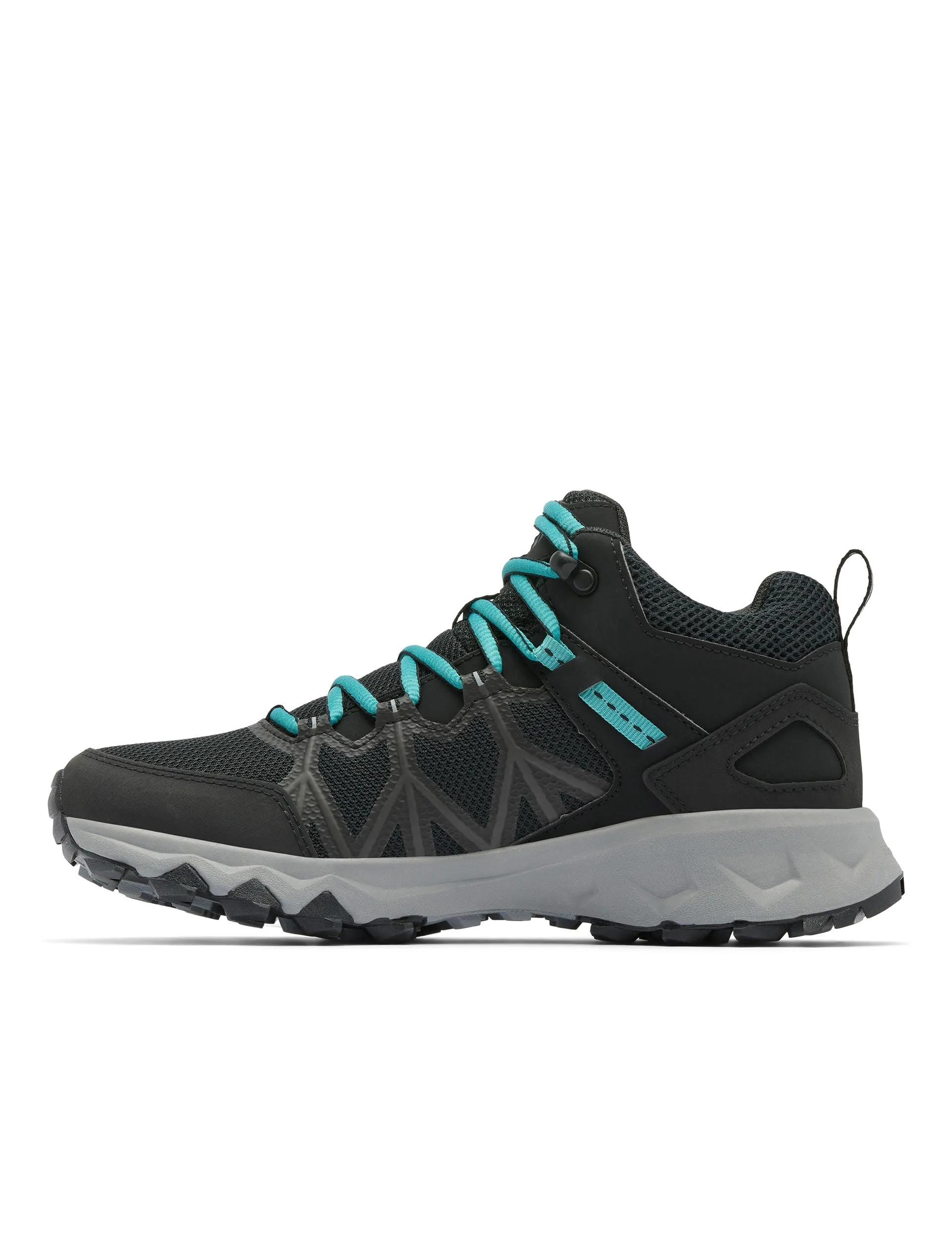 Stability plate Peakfreak II Mid Outdry Hiking Shoe - Black/Teal