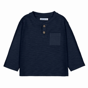 Playful Breathable Mayoral Long Sleeve T-Shirt - Navy