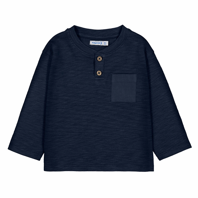 Affordable Mayoral Long Sleeve T-Shirt - Navy