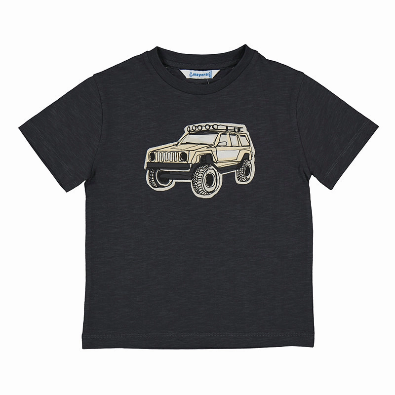 Little ones' wear Mayoral Short Sleeve Tee - Asphalt Truck