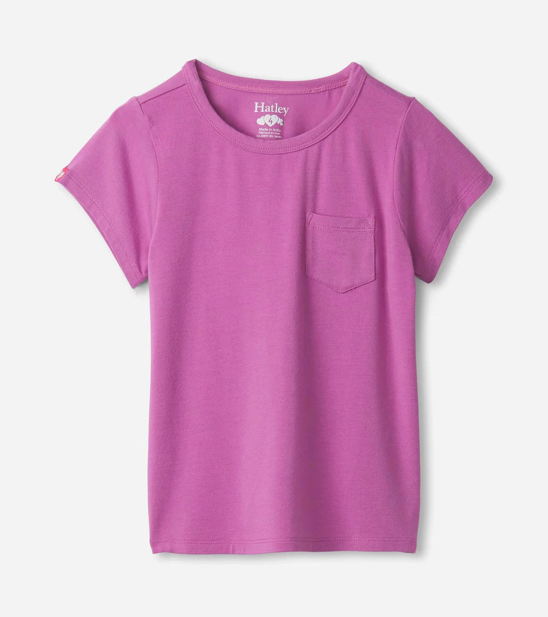 Leather look kids' wear All - Purpose Hatley Bamboo Tee -Spring Crocus Purple