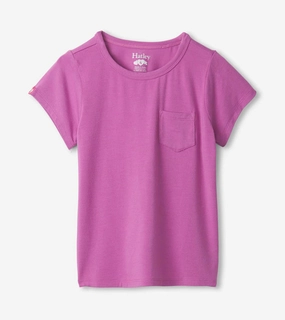 Leather look kids' wear All - Purpose Hatley Bamboo Tee -Spring Crocus Purple