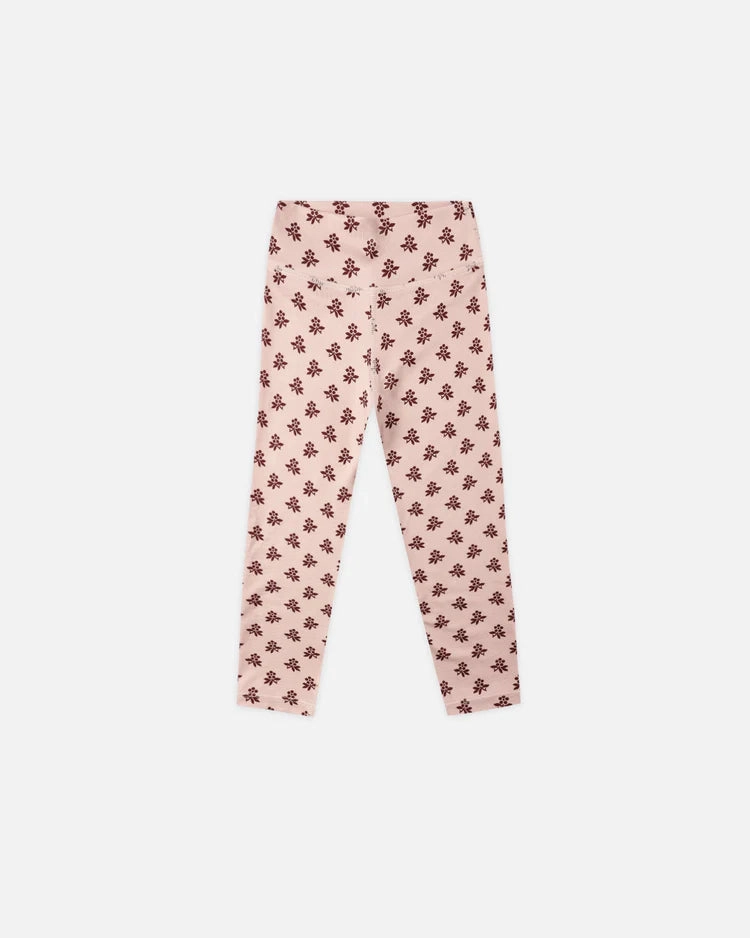 Rylee & Cru Basic Legging - Blush Fleur Attractive Faux fur kids' clothing