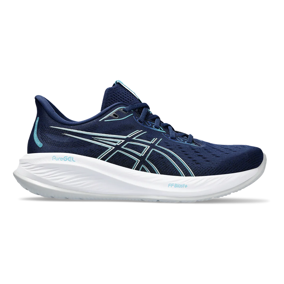 Asics Gel Cumulus 26 - Blue Expanse - Blue Teal running endurance training Friction Reduced Interior