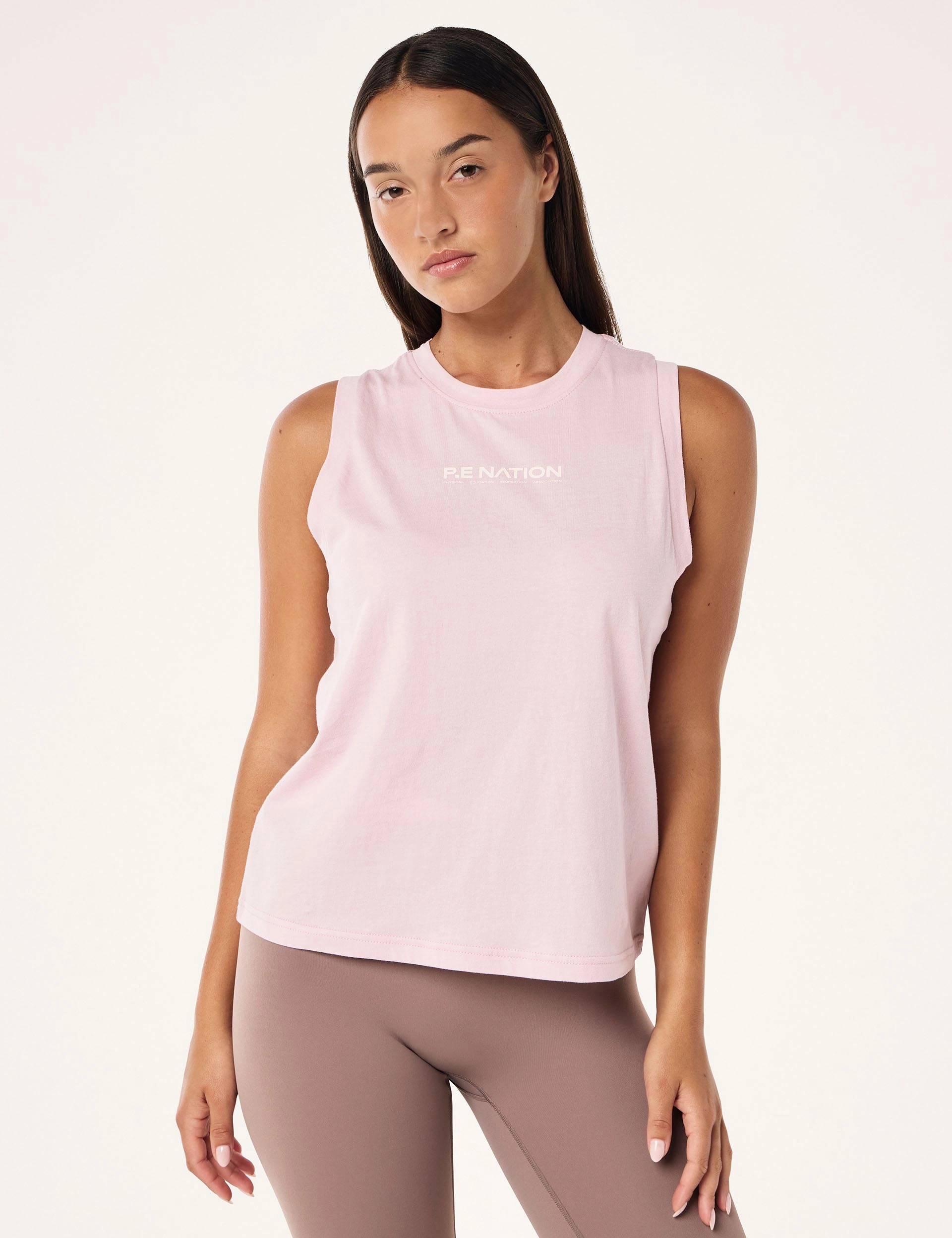 UVProtection Long Sleeve Tee Shuffle Tank - Chalk Pink