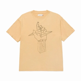 Repair Fit Honor The Gift Lightning Hand T-Shirt 'Yellow'