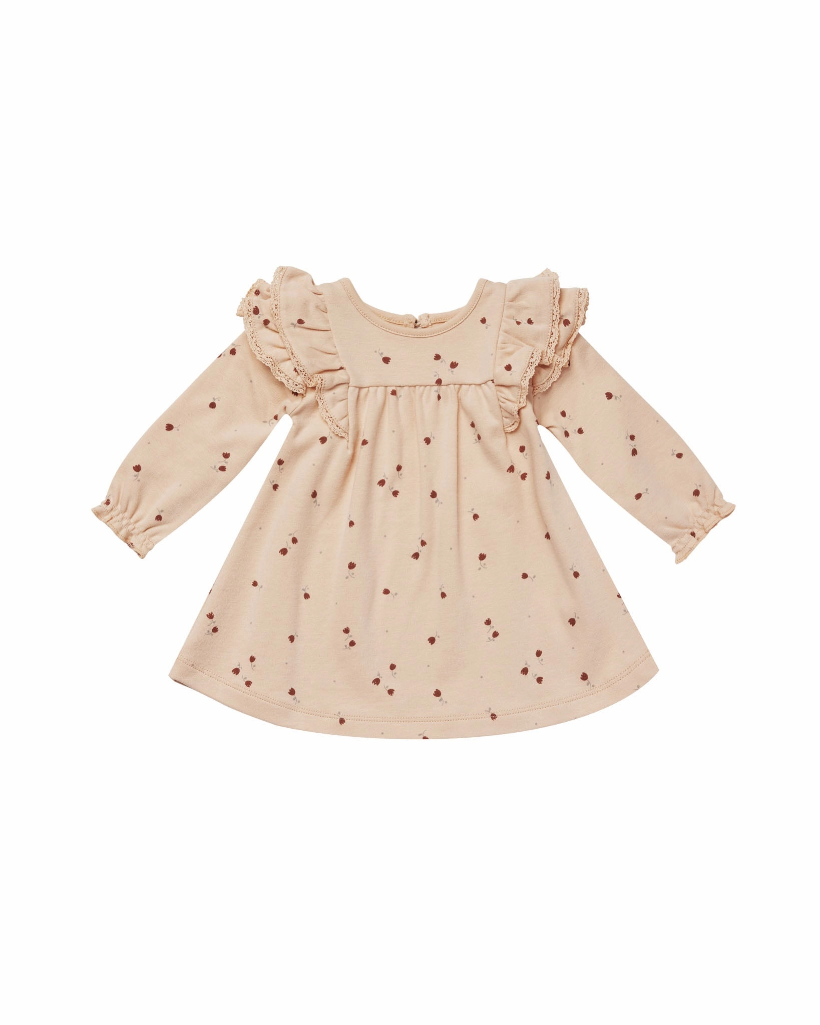 Quincy Mae Long Sleeve Flutter Dress Set - Tulips Sweet Unisex kids' clothing