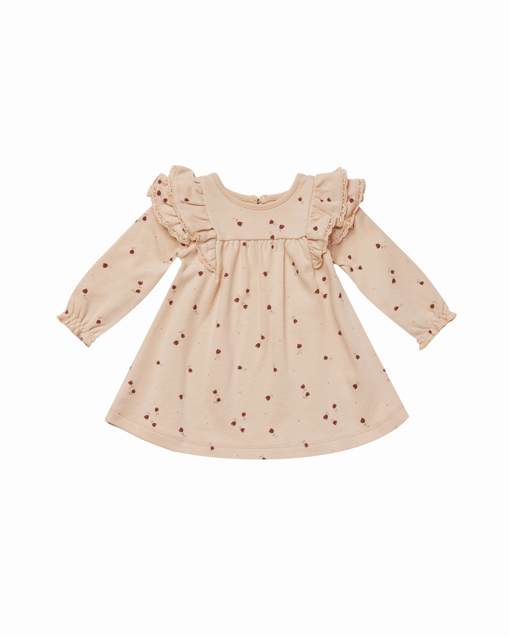 Quincy Mae Long Sleeve Flutter Dress Set - Tulips Sustainable Glittery kids' wear
