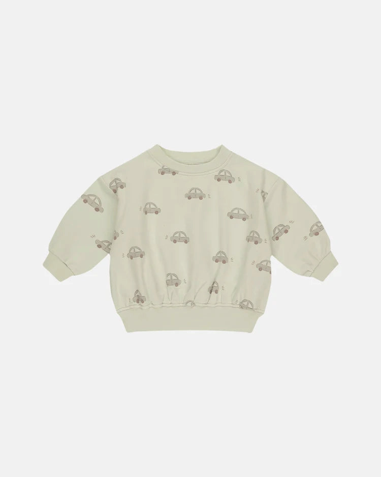Hand washable kids' wear Washable kids' apparel Quincy Mae Relaxed Sweatshirt - Cars