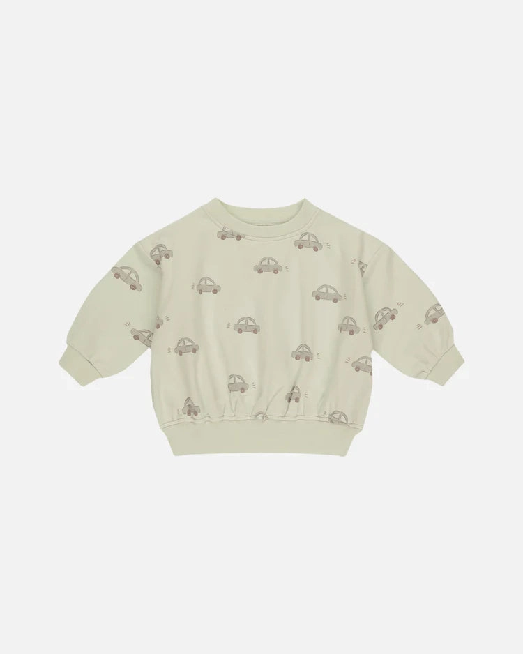 Quincy Mae Relaxed Sweatshirt - Cars Winter kids' wear lovely