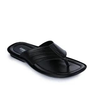 Coolers Casual Black Slippers For Men COOL99-120 By Liberty polished - finish - design shoes
