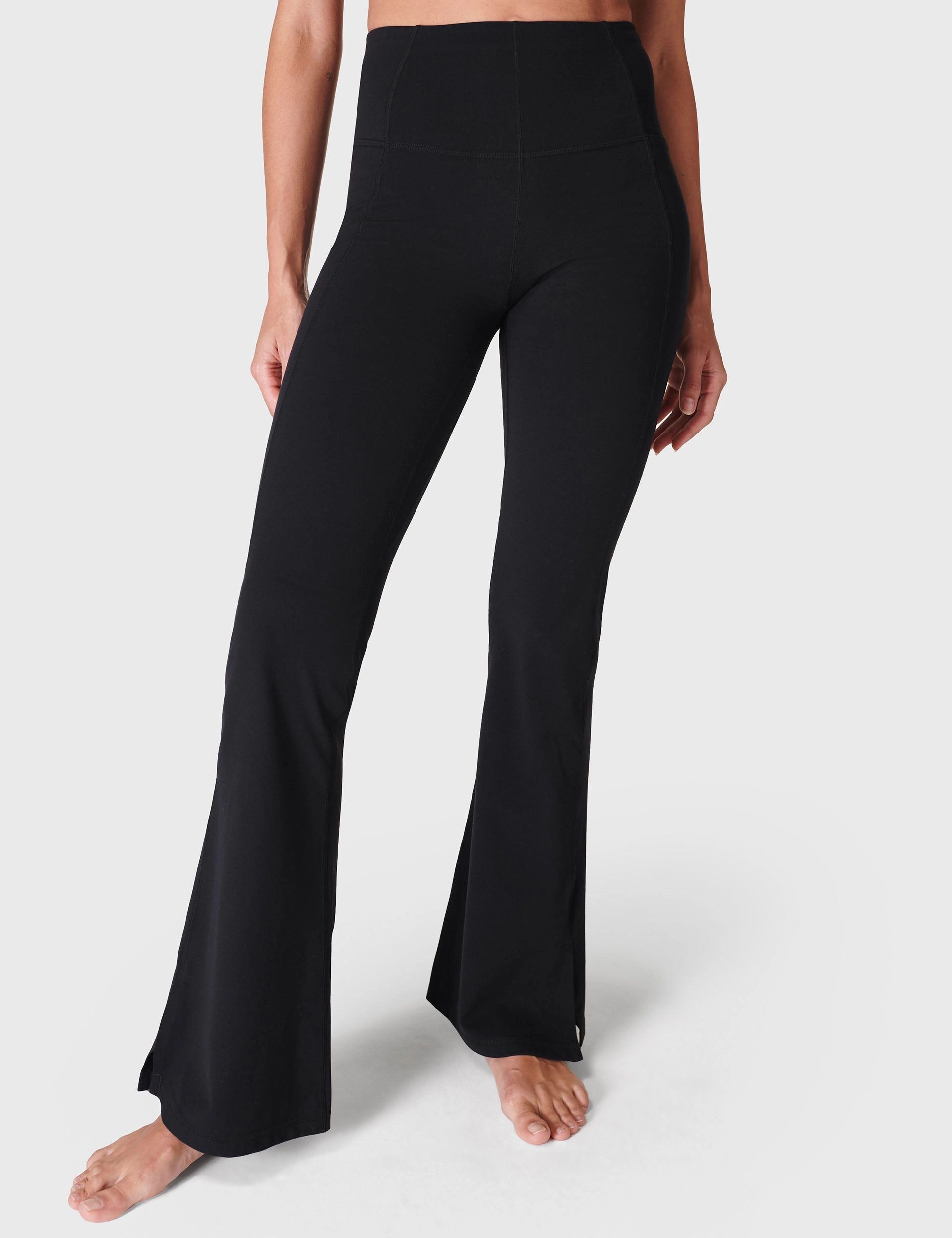 Gym Safe Super Soft Flare Yoga Trousers - Black