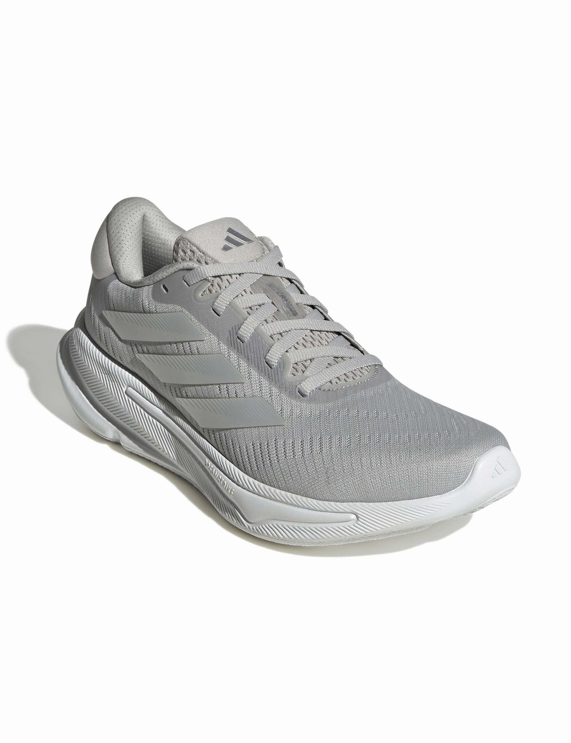 Supernova Ease Shoes - Grey Two/Zero Metallic/Dash Grey Muddy running cushioned shoe qualities