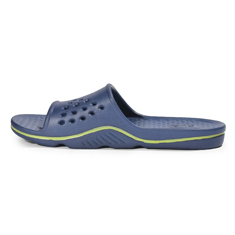Comfortable fit AHA (N.Blue) Slides For Men RAMP By Liberty