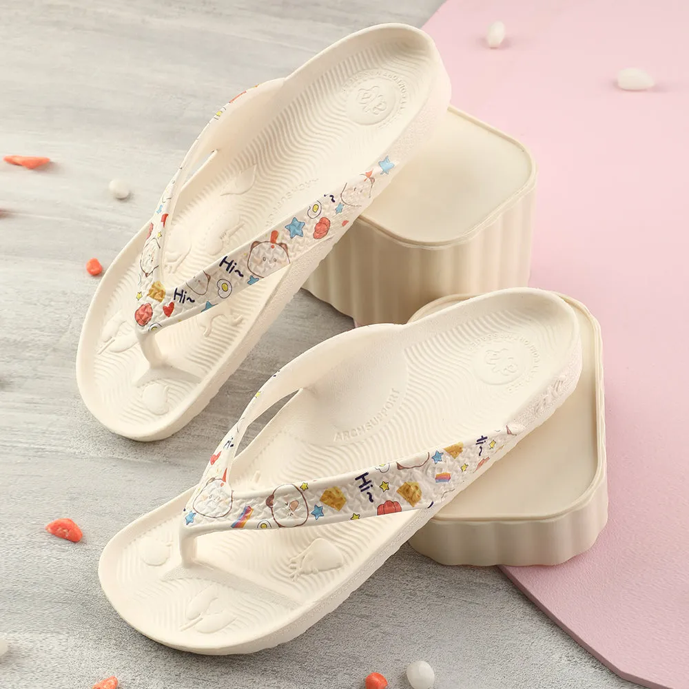 Coastal running A-HA Beige Casual Slipper For Women HAPPI-LE By Liberty