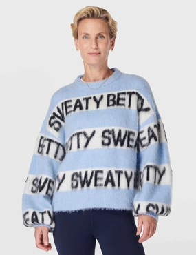 Sweaty Betty Knit Jumper - Breeze Blue TearResistant Blends