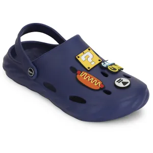 calorie - burning fast - drying shoes A-HA Navy Blue Casual Clogs For Men BEACHWALKM By Liberty