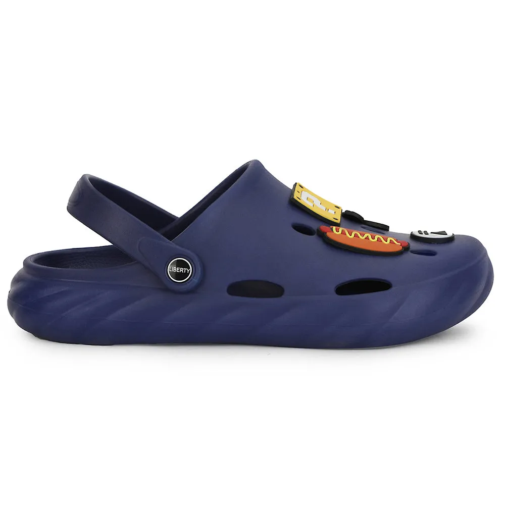 daytime - running appeal Anti Odor A-HA Navy Blue Casual Clogs For Men BEACHWALKM By Liberty