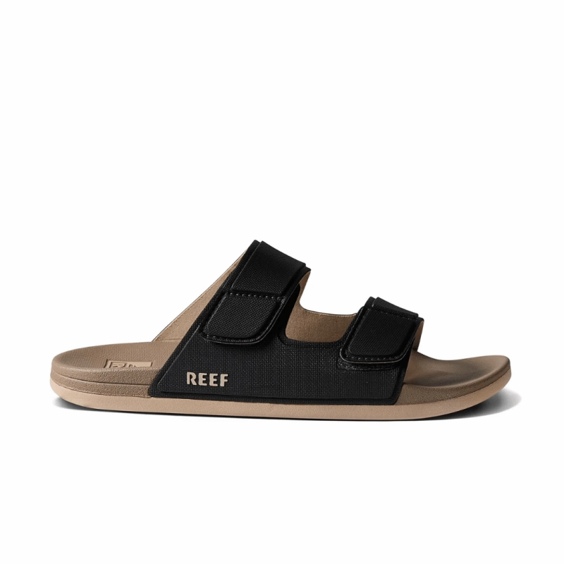Reef Men's Cushion Tradewind - Black/Fossil UVProtectionFabric