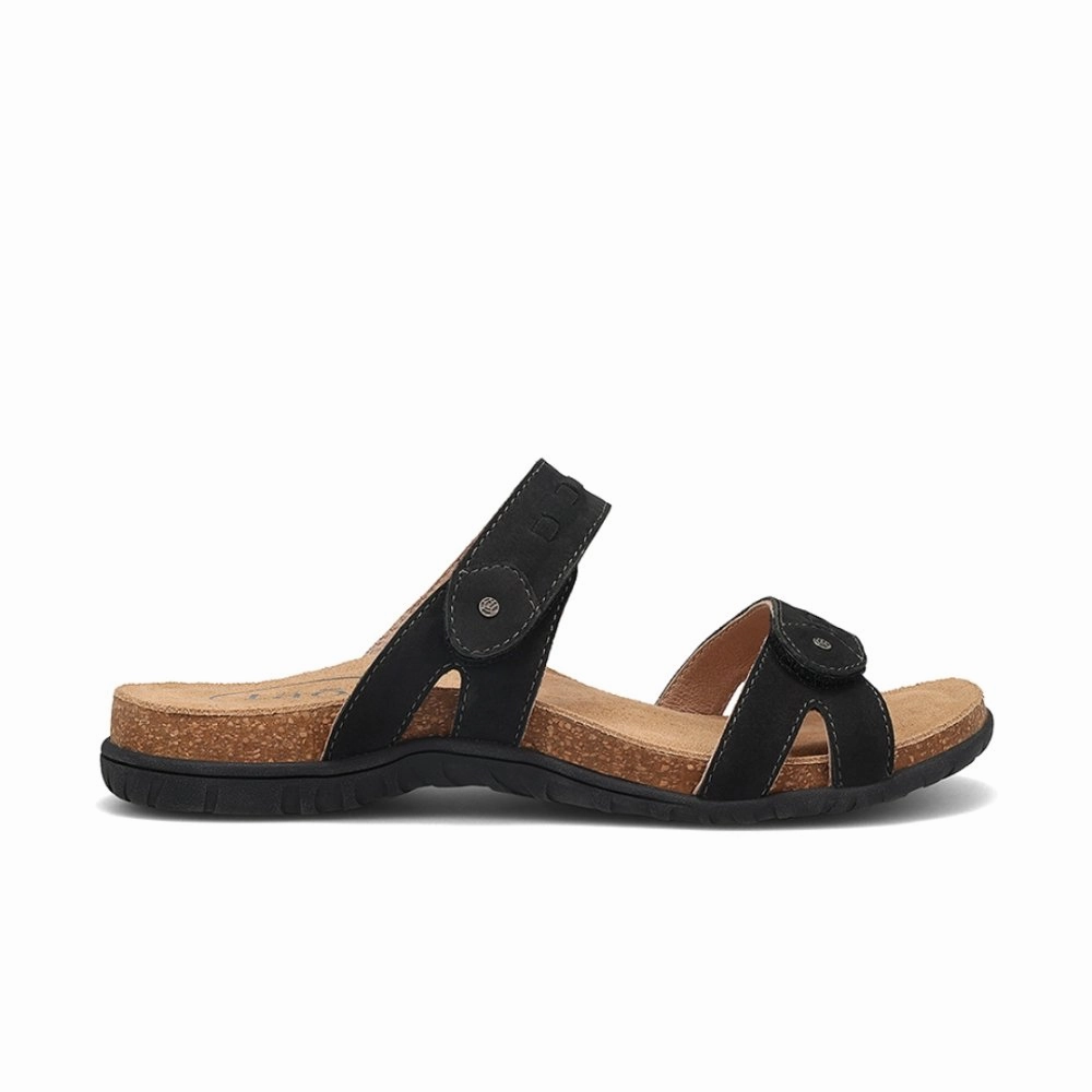 Stretch Fit Sustainable Wear Taos Women's Bandalero - Black Nubuck