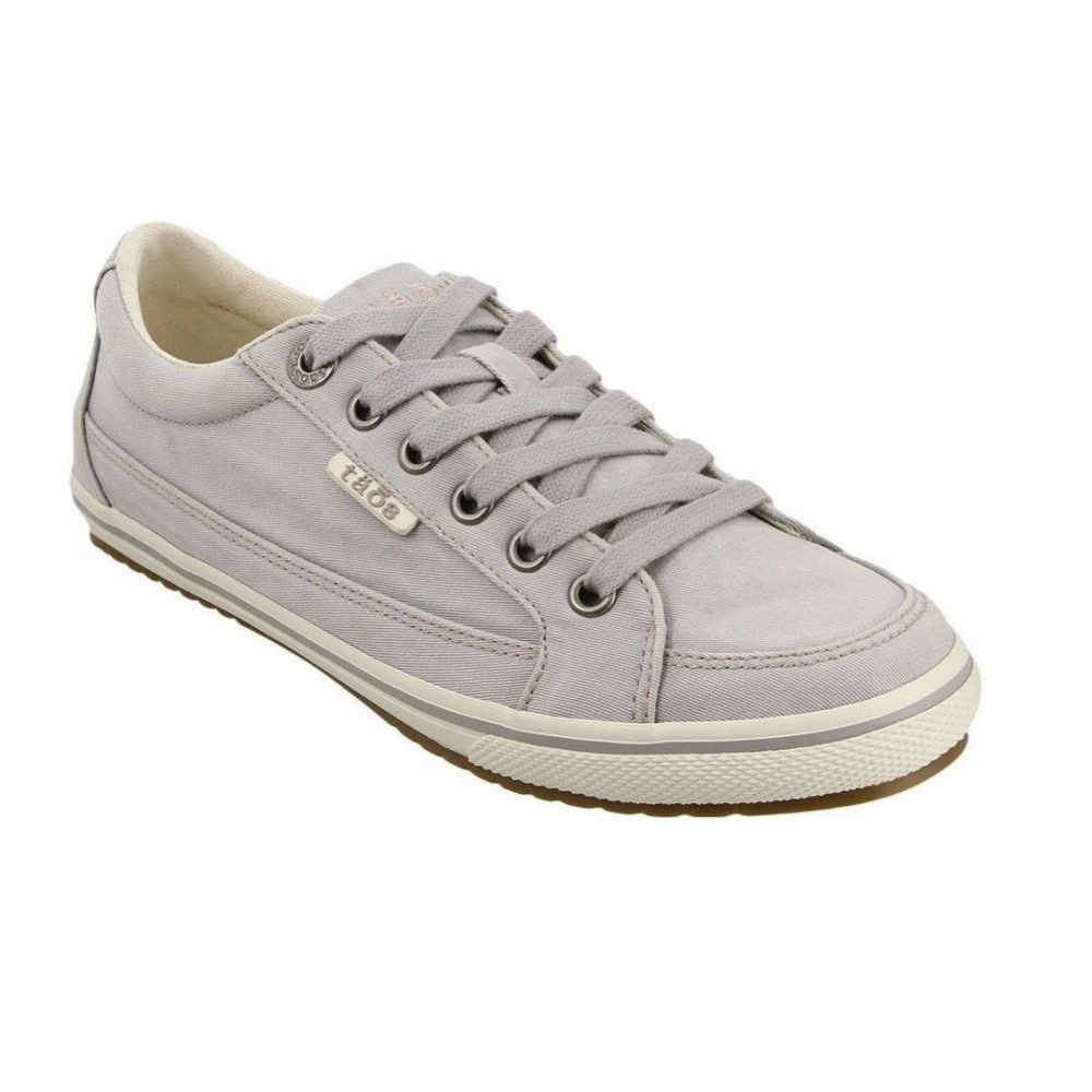 Taos Women's Moc Star - Light Grey Distressed Heavy Silk Beach Ease