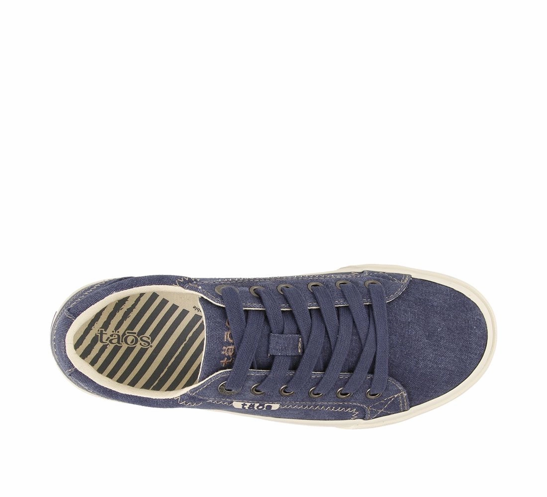 Taos Women's Plim Soul - Blue Wash Canvas NonSlipTrims Organic Ease