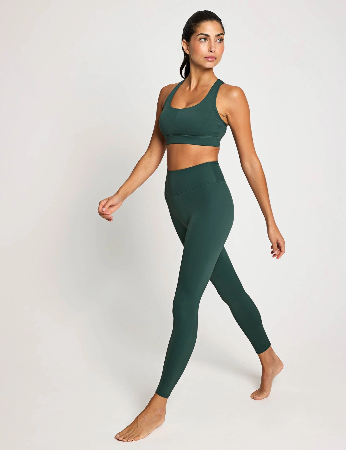 Comfortable Layers The Frankie Leggings Set - Deep Green