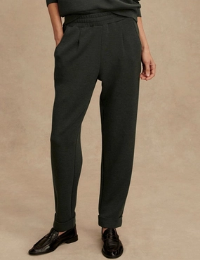 The Rolled Cuff Pant 25" - Olive Marl Outdoor Capri