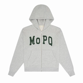 Museum Of Peace And Quiet University Zip Up 'Grey' AdjustableCuffs