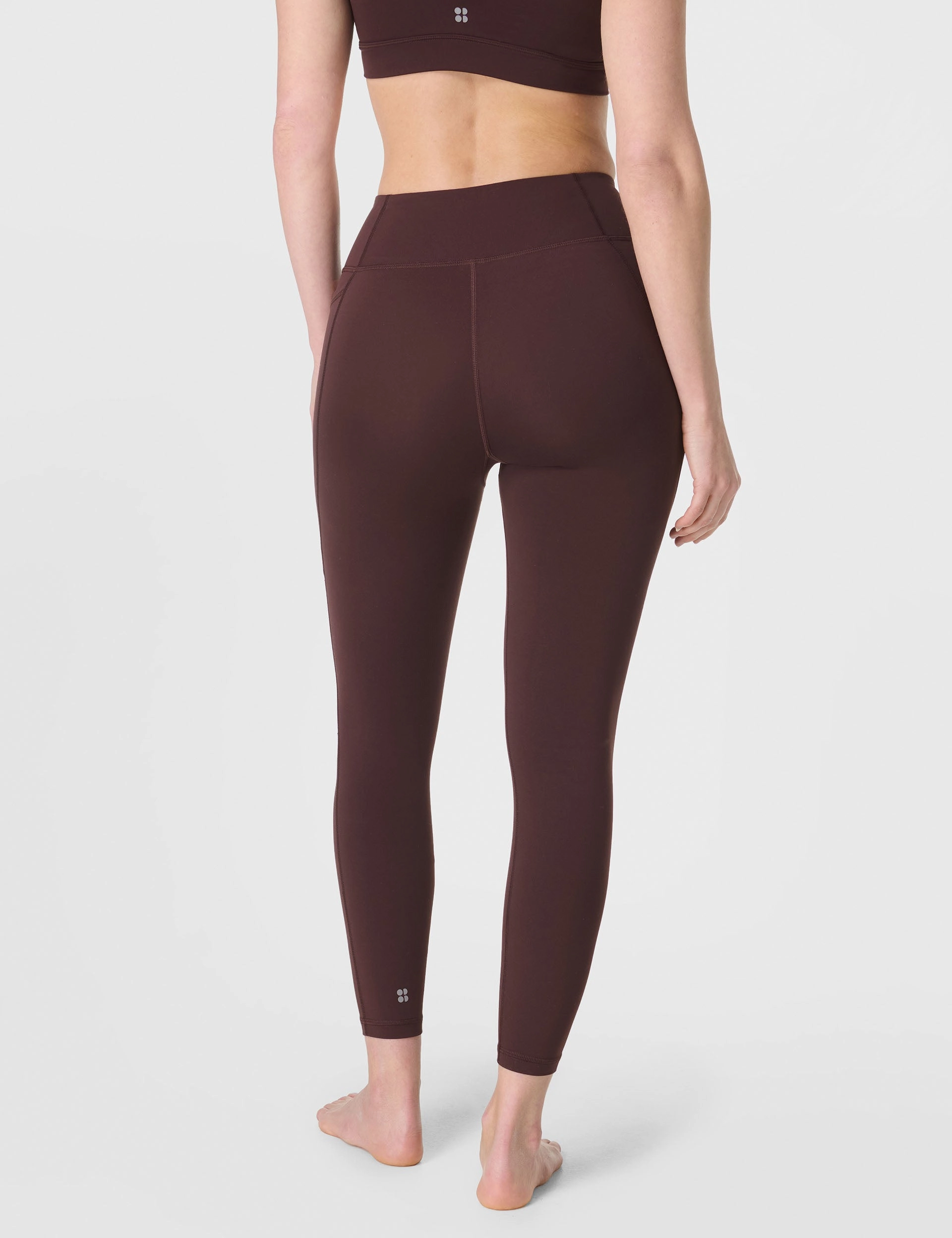 Focus Fit elastic waistband Ultimate Studio 7/8 Leggings - Sable Brown