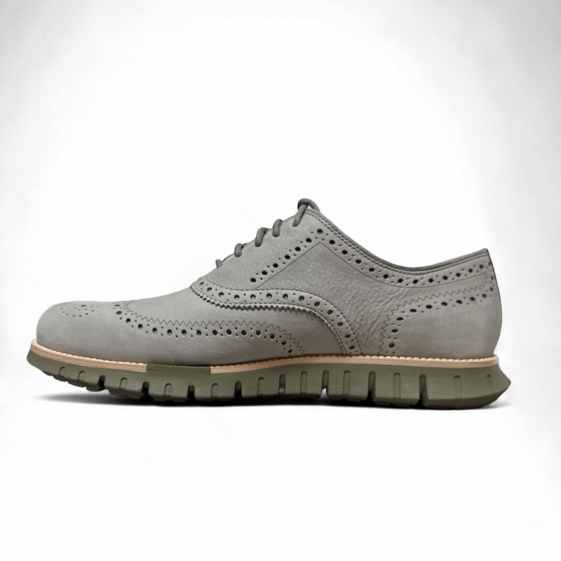 StaticFree Material Cole Haan Men's ZEROGRAND Remastered Wingtip - Sea Stone Nubuck
