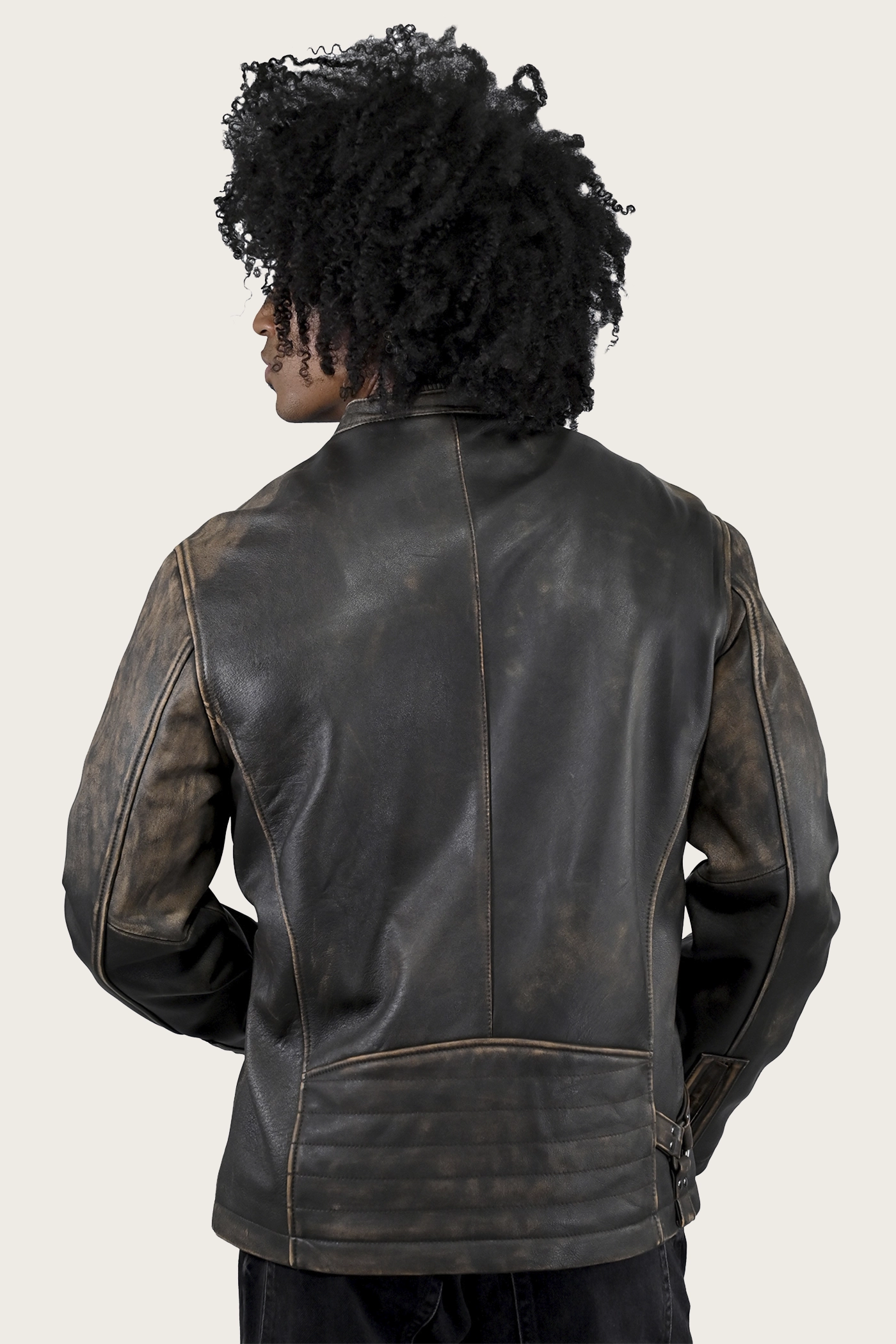 Timeless Design Leland Leather Jacket Textured Surface
