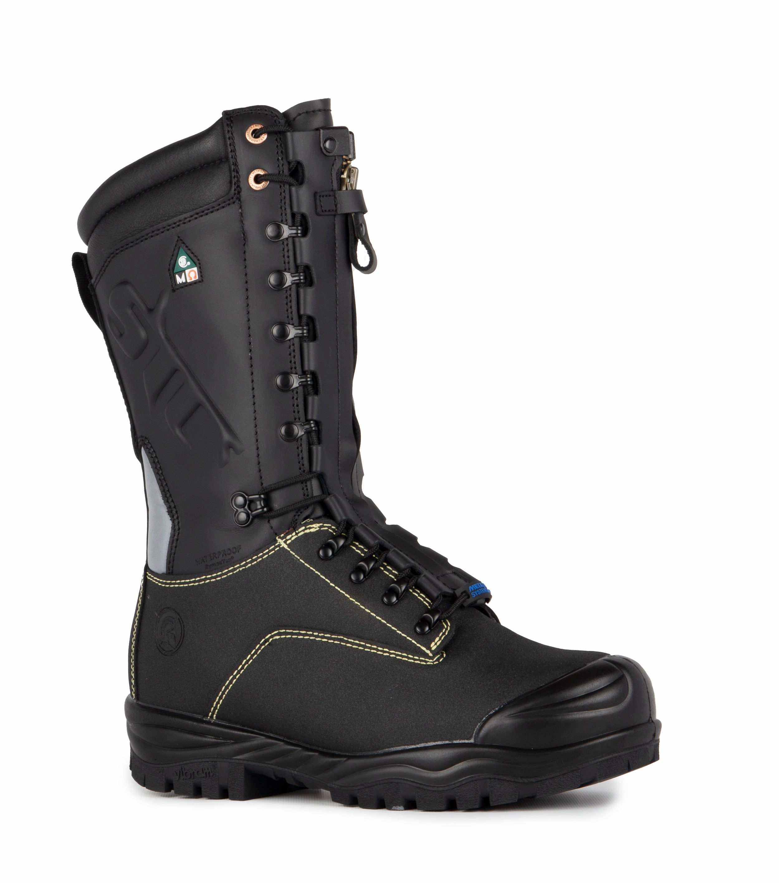 Granite, Black | 14'' Mining Boots | Flexible Metguard Quick Dry Sockliner