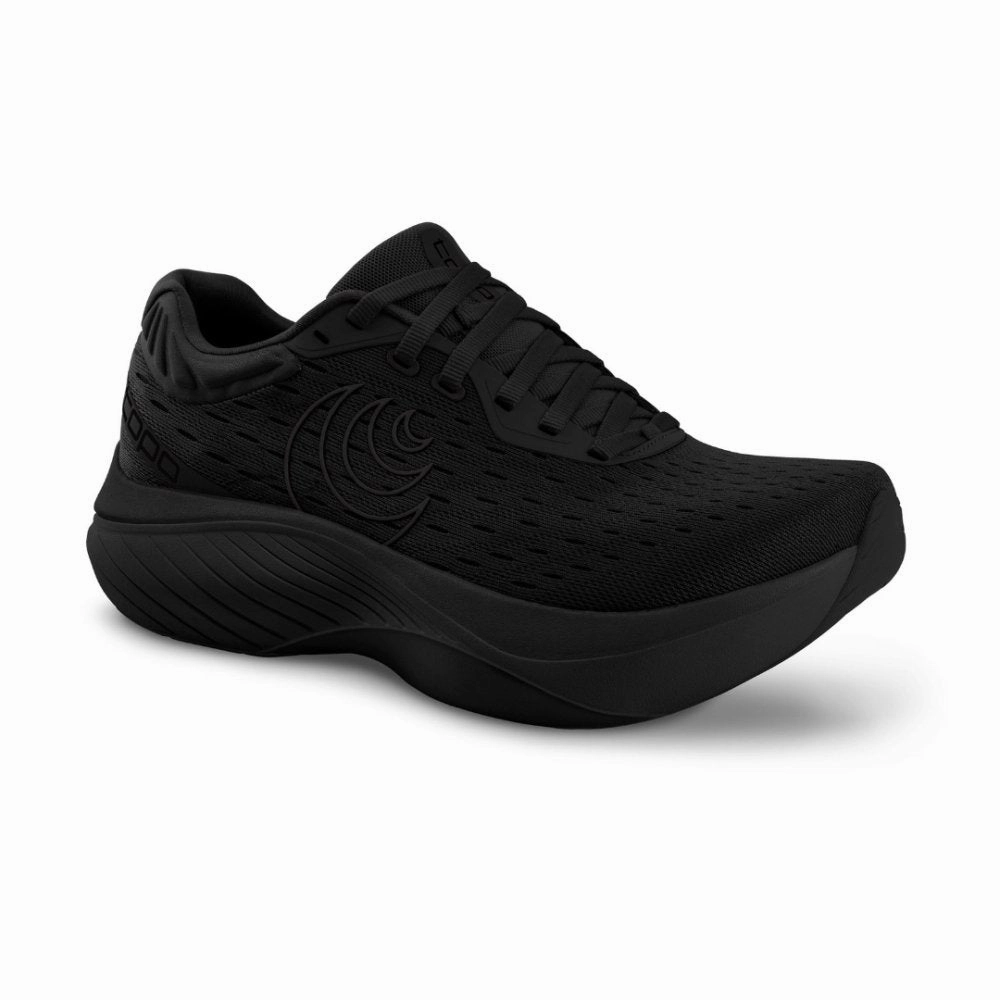Topo Athletic Men's Atmos - Black/Black Weather Resistant Upper Breathable Knit Design