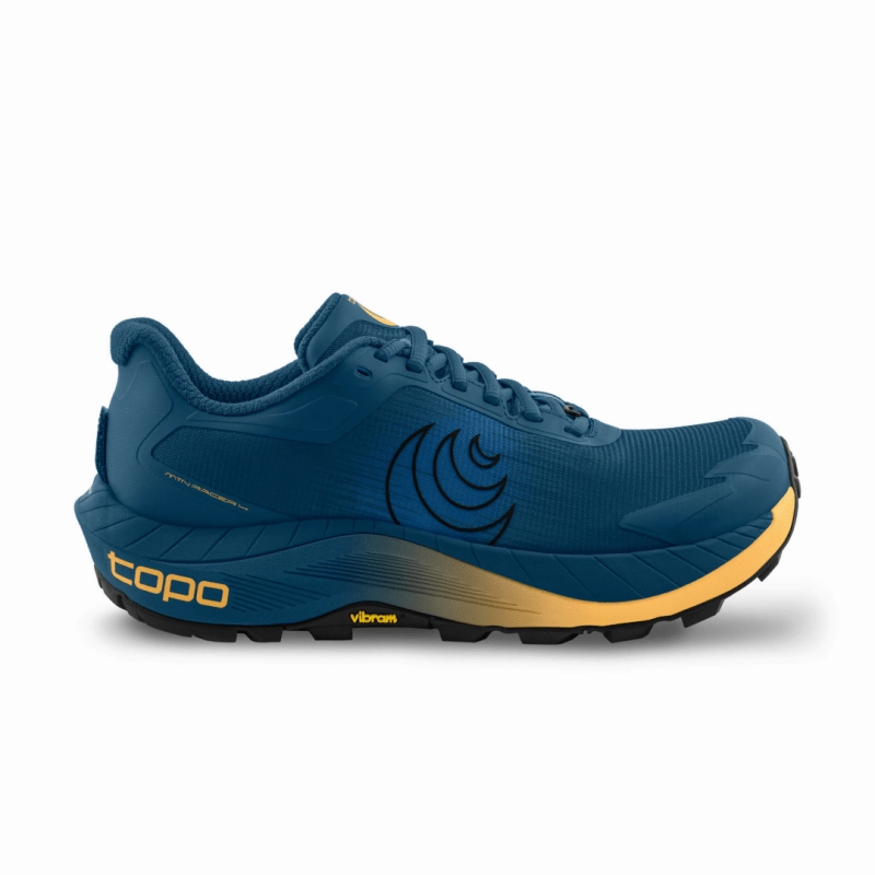 Topo Athletic Men's MTN Racer 4 - Navy/Orange Cushioning Layer Casual Elegance