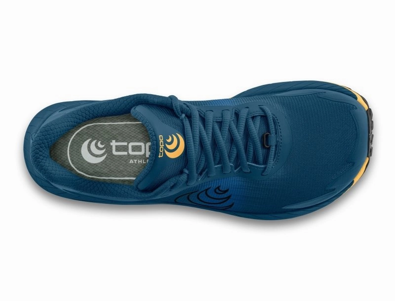 Topo Athletic Men's MTN Racer 4 - Navy/Orange Ultralight Composite Plate