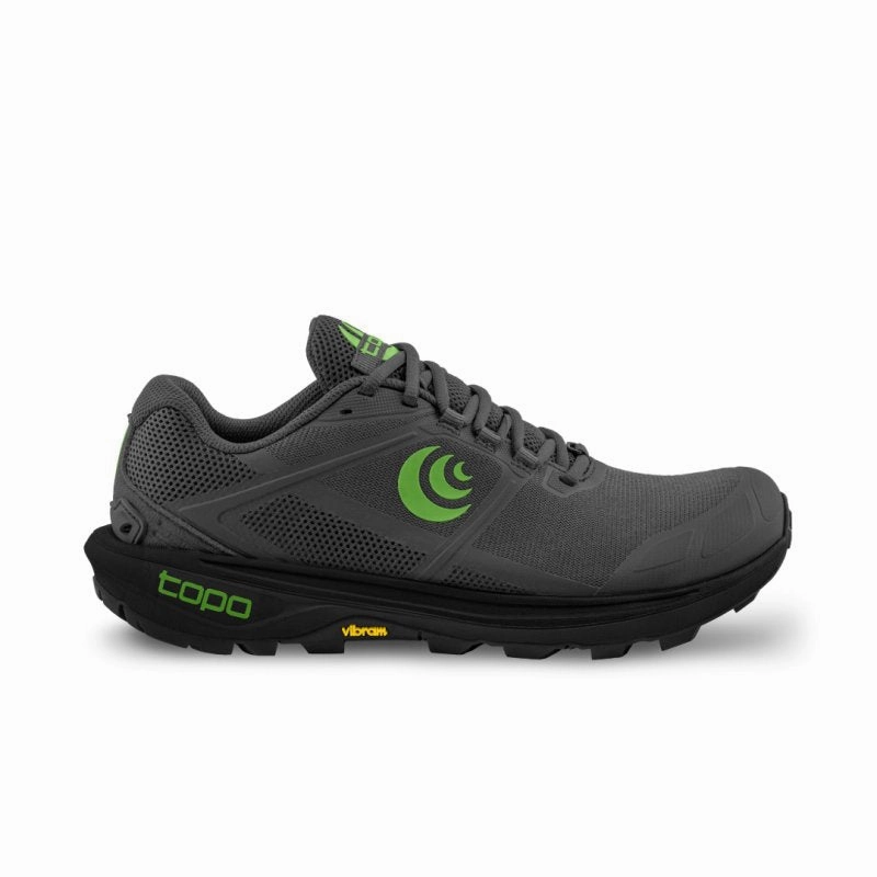 Topo Athletic Men's Terraventure 4 (Wide Width) - Dark Grey/Green Sock Liner Technology