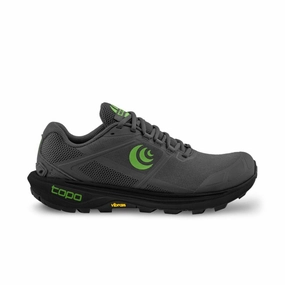Topo Athletic Men's Terraventure 4 (Wide Width) - Dark Grey/Green Sock Liner Technology