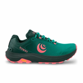 Topo Athletic Women's MT-5 - Emerald/Pink Traction Optimized Pattern