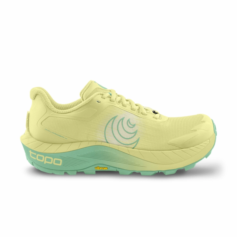 Topo Athletic Women's MTN Racer 4 - Yellow/Green Torsional Stability Feature