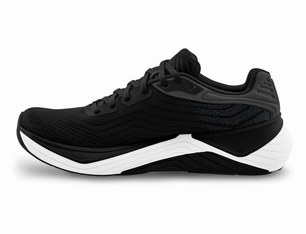 Topo Athletic Women's Ultrafly 5 - Black/White Anti Static Material
